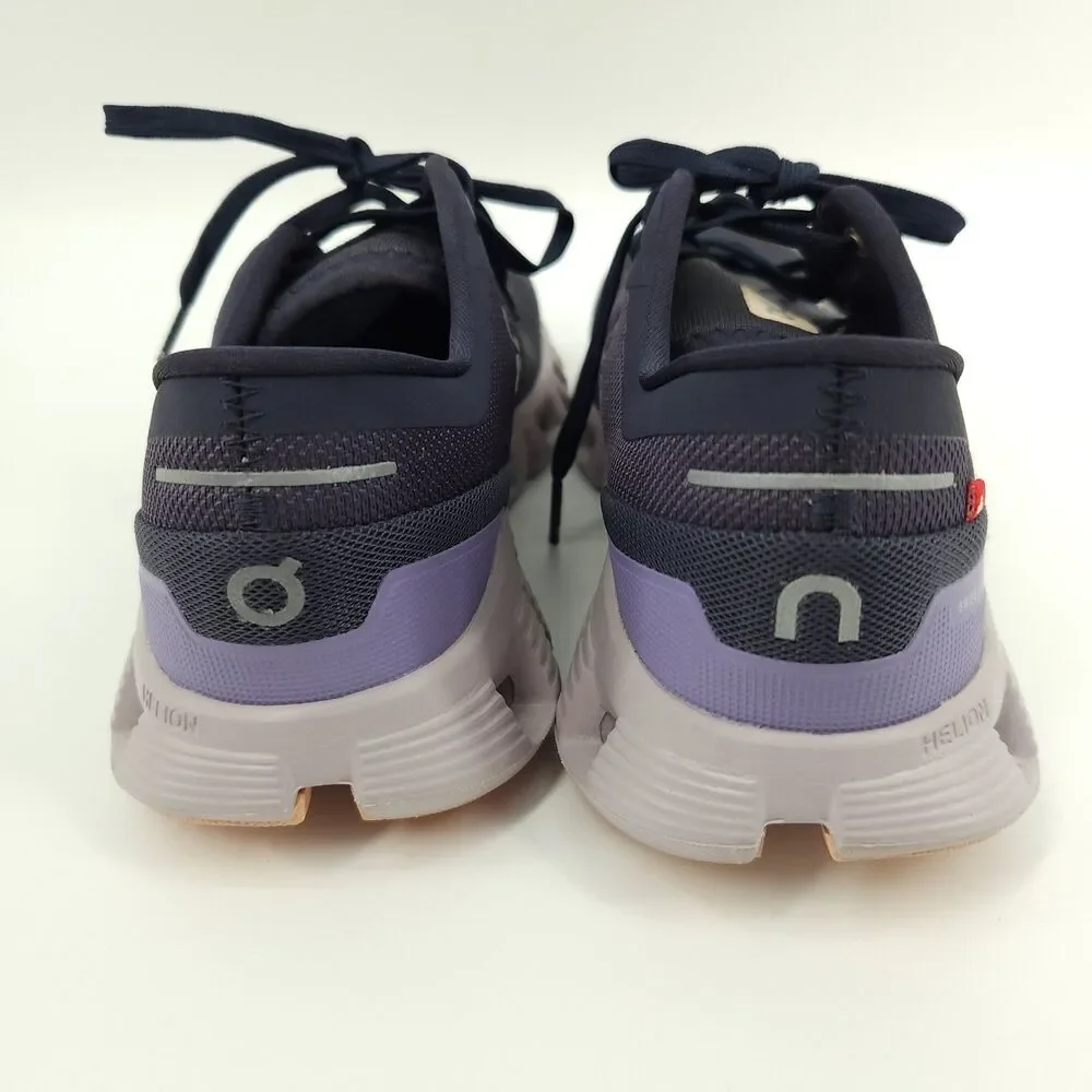 On Running Cloud X 3 Shoes Women Size 9 60.98097 Purple Mesh Running